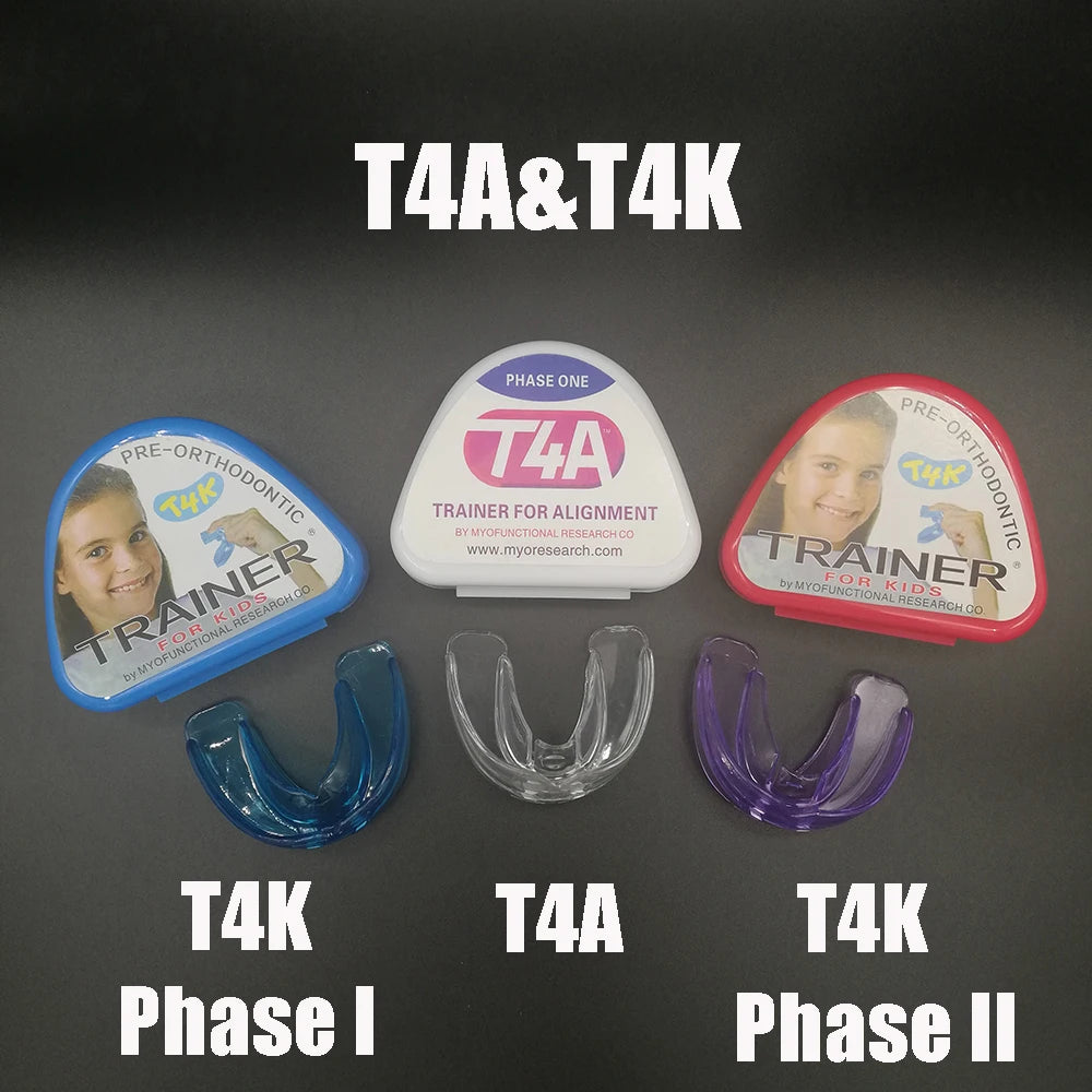 1 set Dental T4A&T4K Tooth Orthodontic Appliance Trainer for Alignment Braces Teeth Trainer for Adults Children Tooth Whitening