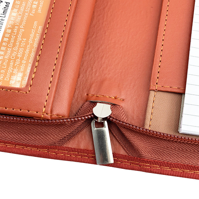 Multifunctional 433 A4 Conference Folder Business Stationery Folder Leather Contract File FoldersTravel Document Folder