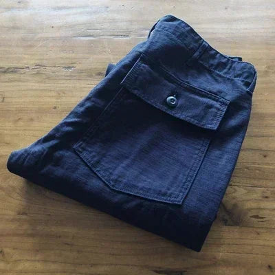 SauceZhan OG107 Utility Fatigue Pants Military PANTS Classic Cargo Olive Men's Baker Pants Satin Cotton Straight Fit