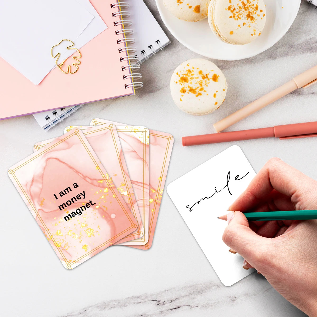 50pcs Financial Abundance Affirmation Cards To Manifest Financial Freedom & Attract Money,interesting Quotes Cards About Money