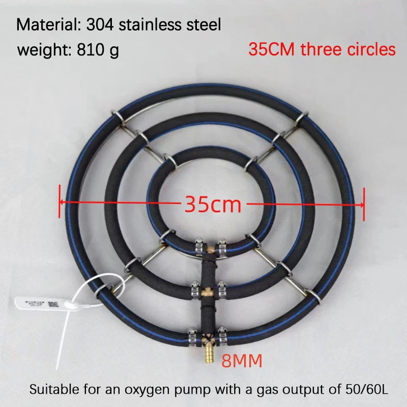 1Pc Stainless Steel Koi Fish Pond Oxygenation Aquarium Supplies Nano Aeration Disc Fish Pond Seafood Pond Oxygen Plate