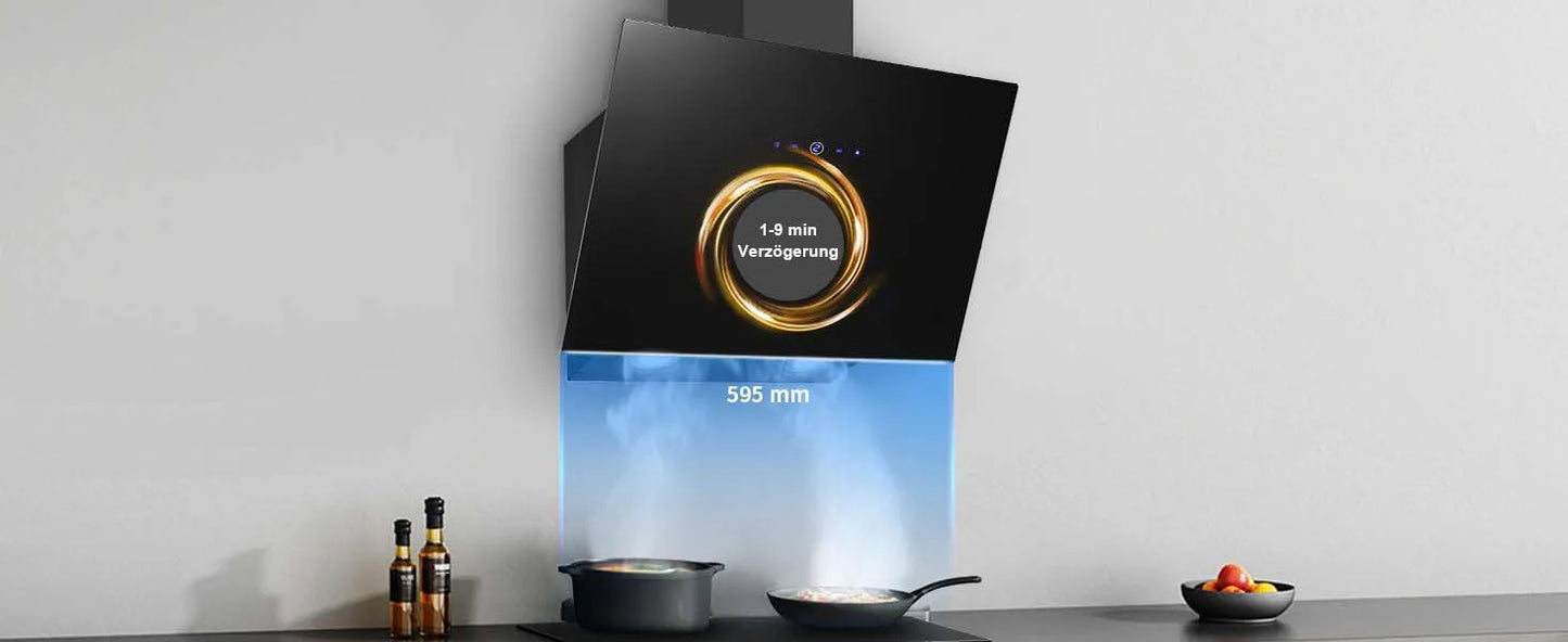 60cm Range Hood CycloneForce™ A++ Energy - Smart Delay Shutdown with Activated Carbon Duct/Ductless Mode (TouchSync Control)