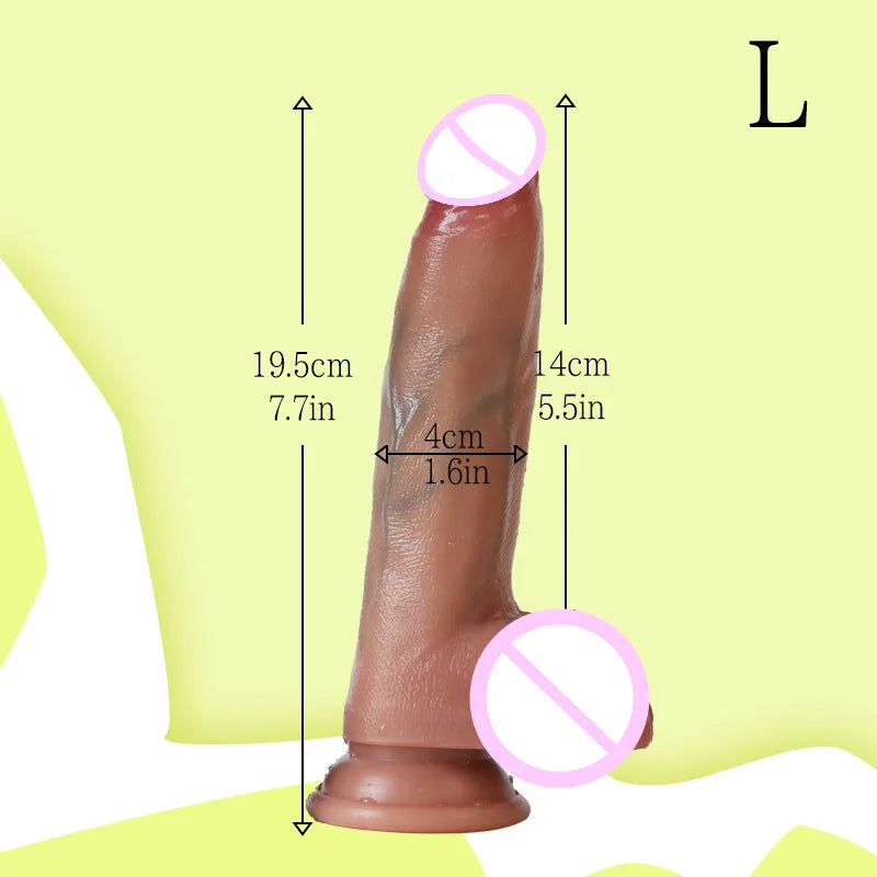 Realistic Dildos Silicone Penis 6/7/9 Inch Huge Dildos with Suction Cup for Women Masturbation Lesbain Anal Sex Toys for Adults