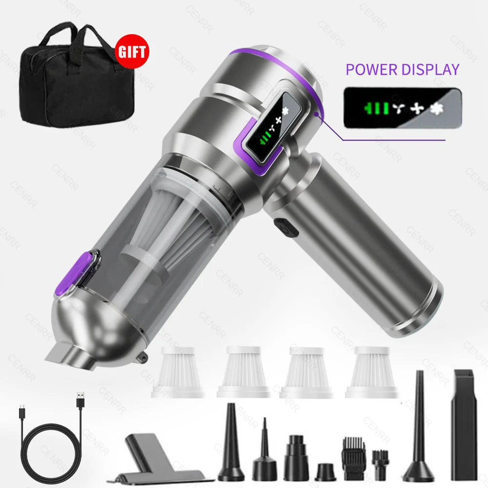 Car Vacuum Cleaner Mini Powerful 998000PA Portable Home Appliance Handheld Blower Vacuum Cleaner for Car Cleaner