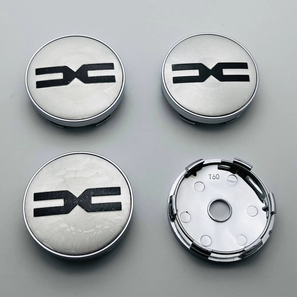 4pcs 3D 60mm Car Wheel Center Caps Whit Emblem LOGO Sticker Rim Hub Cover Car Styling Auto Accessories for DACIA Spring Duster