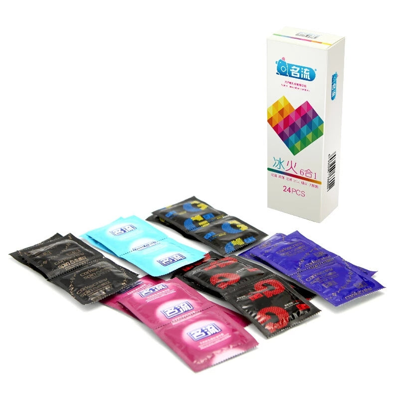 delay ejaculation Condom for men intimate ultra thin latex rubber 6 style unusual condoms ICE Hot Feeling Condones sex shop