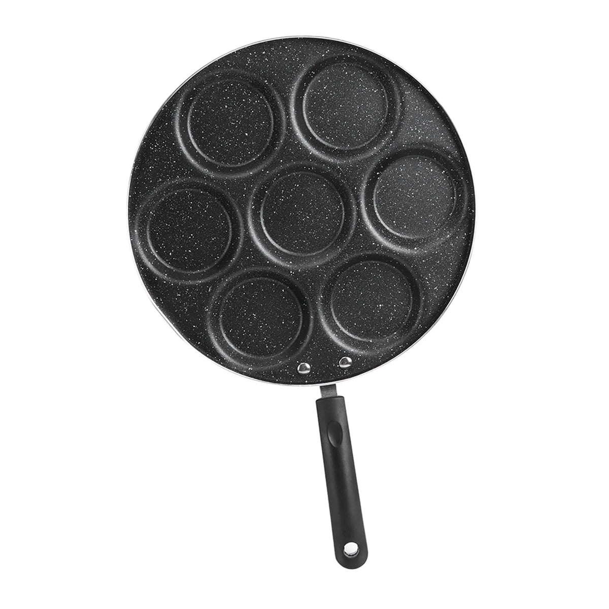 7 Holes Frying Pan Non-stick Egg Burger Mold Household Egg Frying Pan Kitchen Supplies