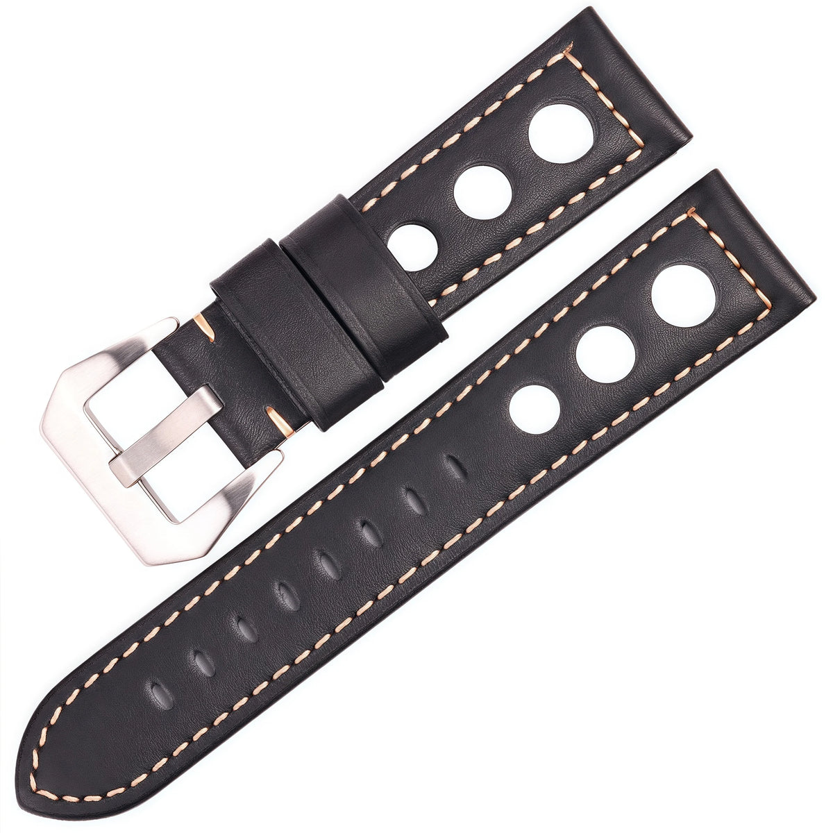 Cowhide Watch Strap Bracelet Vintage Genuine Leather 20mm 22mm 24mm Watchband Women Men Fashion Watch Band Belt With Pin Buckle