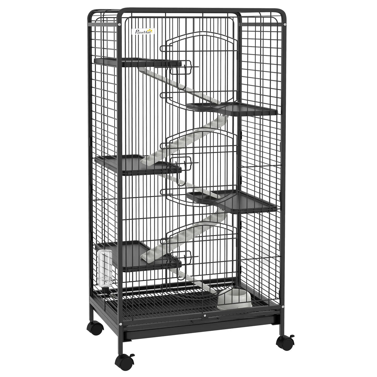Metal Cage Black S for Small Animals Pet Cage with Assembly Kit Shipping from Spain