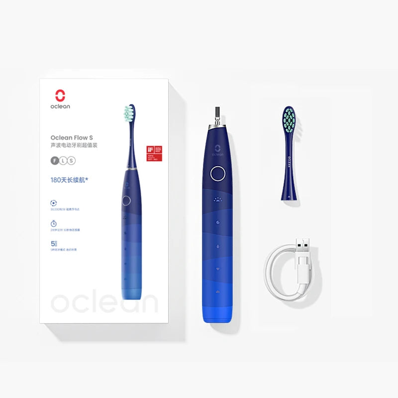 Electric Toothbrush for Adults,Oclean 150 Days Battery Life Electric Toothbrush with 3 Brush Heads 5 Modes IPX7 Waterpoor