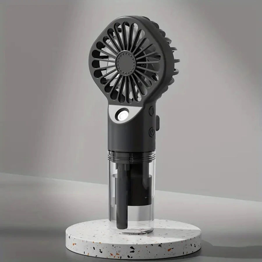 Portable Handheld Spray Fan - USB Charging Mini Humidifier Fan, Suitable for Travel and Outdoor Use as a Handheld Fan