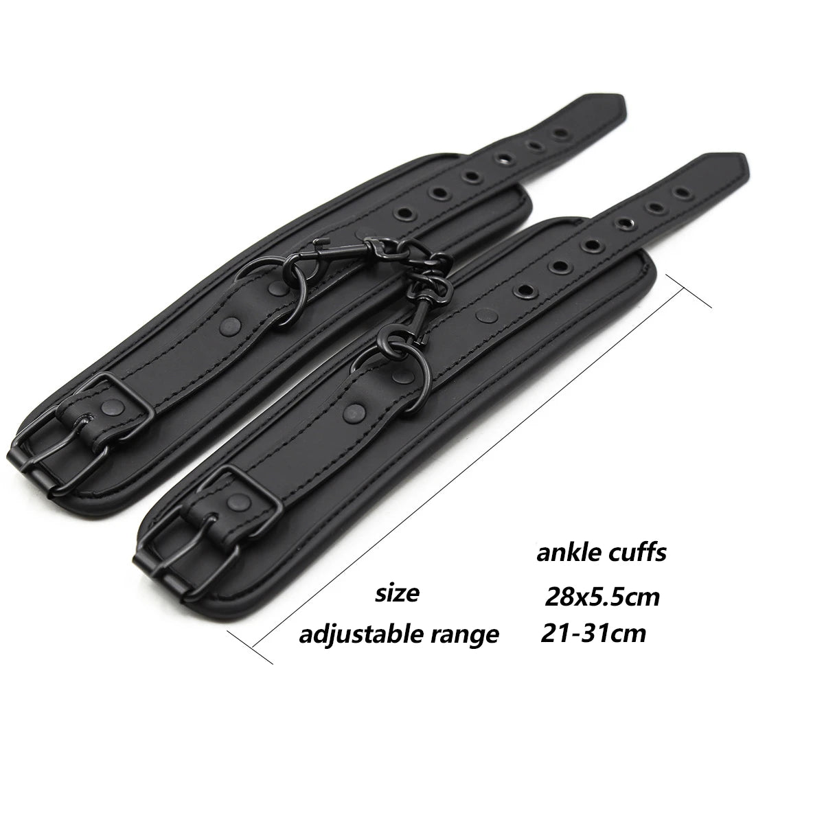 Thierry Adjustable Erotic PU Leather Handcuffs Wrist Ankle Cuffs Bondage Restraints Adult Games BDSM Sex Toys Exotic Accessories