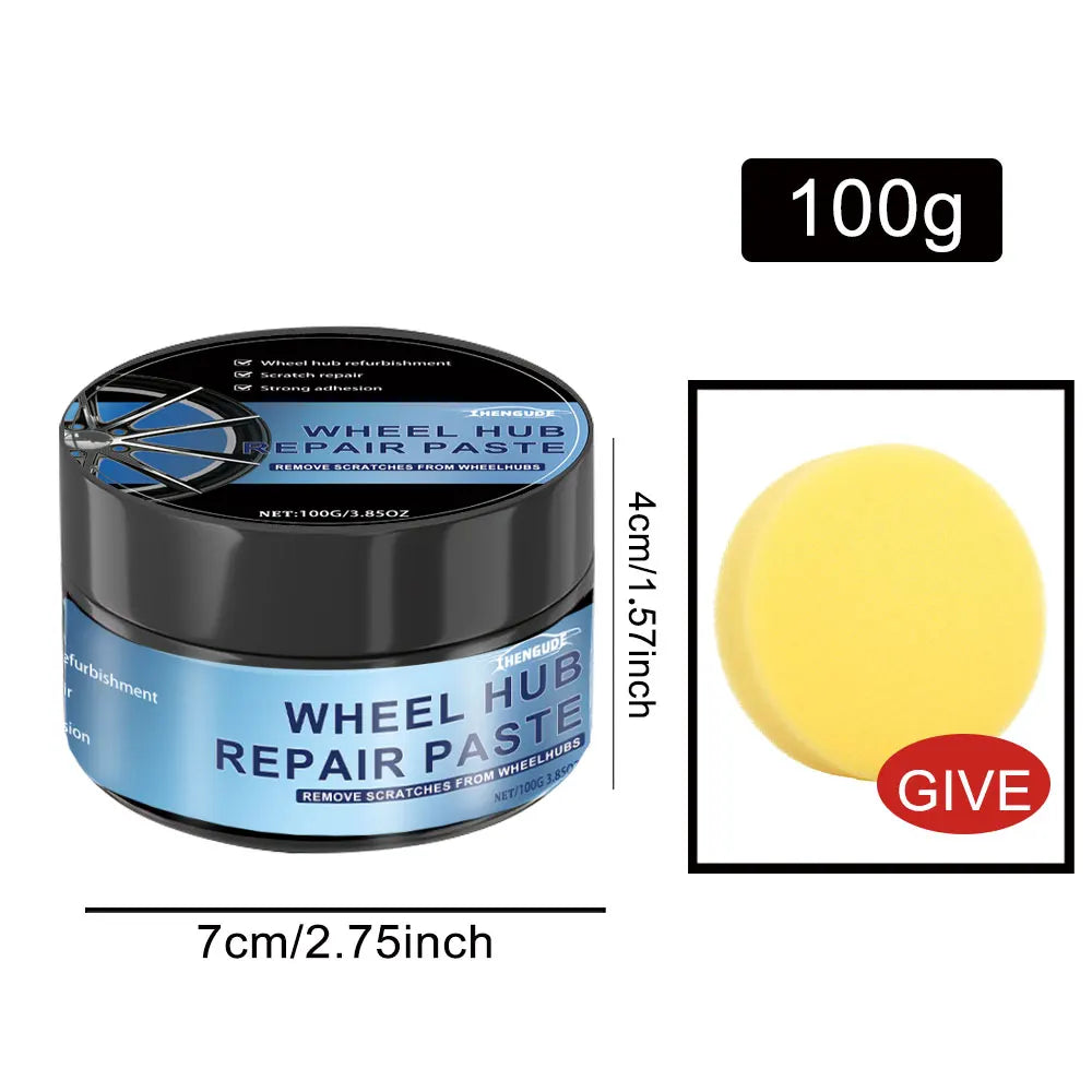 100g Car Wheel Scratch Repair Paste, Tire Wheel Scratch Repair Paint Paste - Aluminum Alloy Wheel Repair