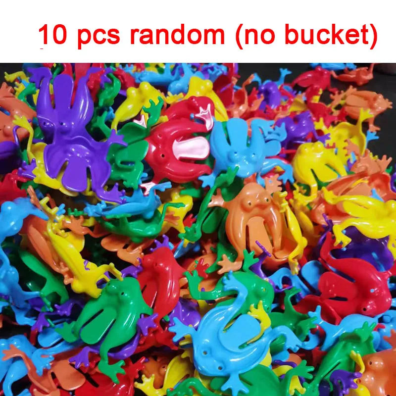 10-20Pcs Jumping Frog Bounce Fidget Toys For Novelty Assorted Stress Reliever Toys For Birthday Gift Party Favor