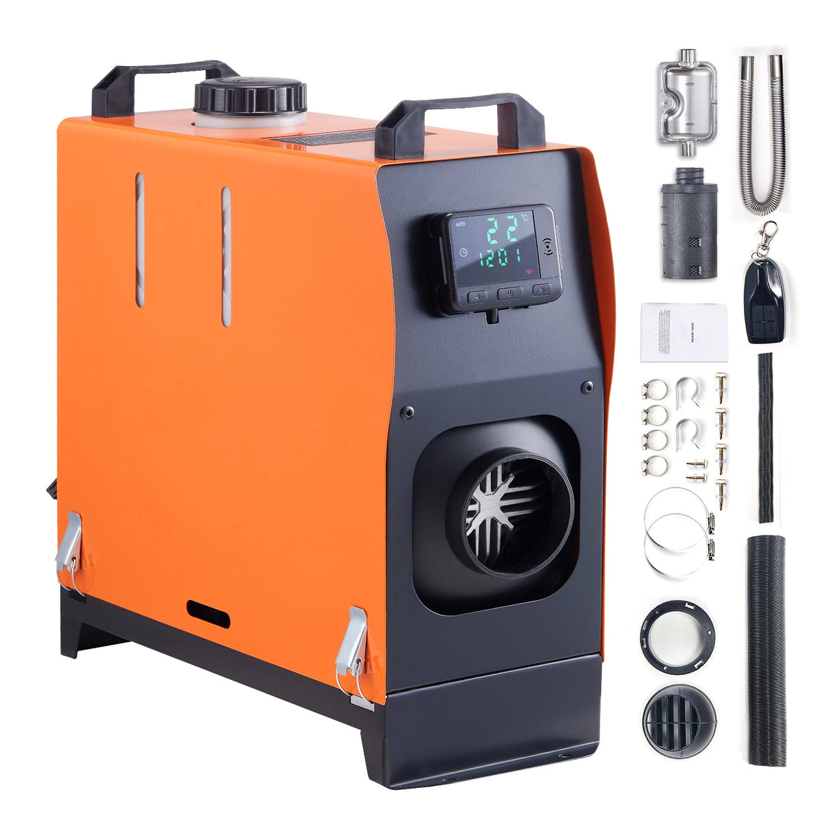 SucceBuy Diesel Heater 5/8KW Diesel Air Heater with Remote Control Low Noise Diesel Parking Heater Fit for RV Truck Camper Van