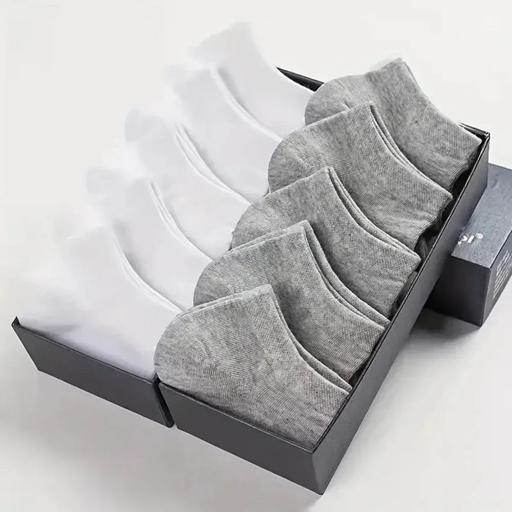5/10/40Pairs Summer Solid Low Cut Ankle Socks Men Women Sports Socks Odor Proof Sweat Absorbing Sock Male lady Hosiery