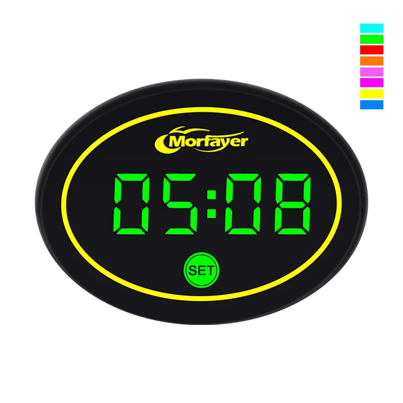New Model Fashion Multi-functional 4-in-1 Motorcycle Touch Screen Voltmeter TIME TEMPERATURE With RGB