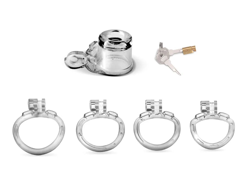 Munchkin Deep Throat Inverted Penetration Master Padlock Male Chastity Cage for Chastity Pros,penis tube micro cock cage