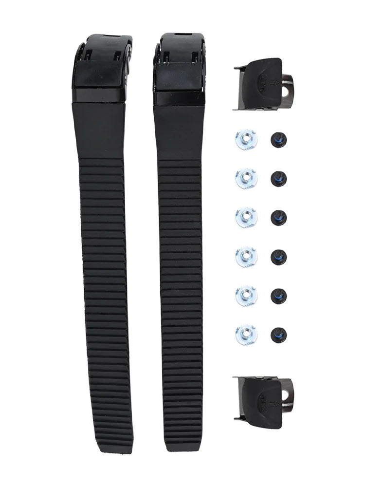 2 Sets Roller Skates Strap Fastening Straps Inline Skate Strap Buckle With Clamp Screws Nut Replacement