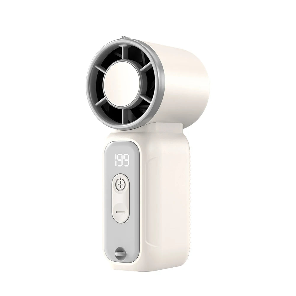 Mini Hand Fan Ultra Mini Fan Portable USB Rechargeable Neck Hanging Fan With Light Pocket Size Small Handheld Fan For Outdoor