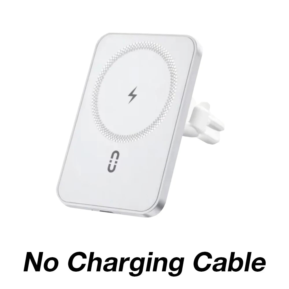 Car Air Vent Phone Holder Stand Magnetic Wireless Charger For Magsafe iPhone 17 16 15 14 13 12 Pro Max XS 360 Rotation Mount Pad