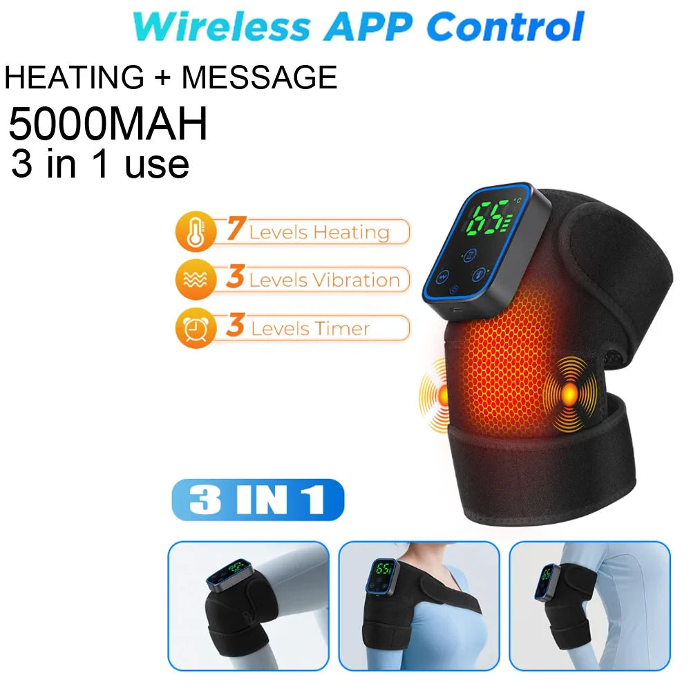Electric Shoulder Massager Heating Pad Vibration Massage Support Belt Shoulder Thermal Brace