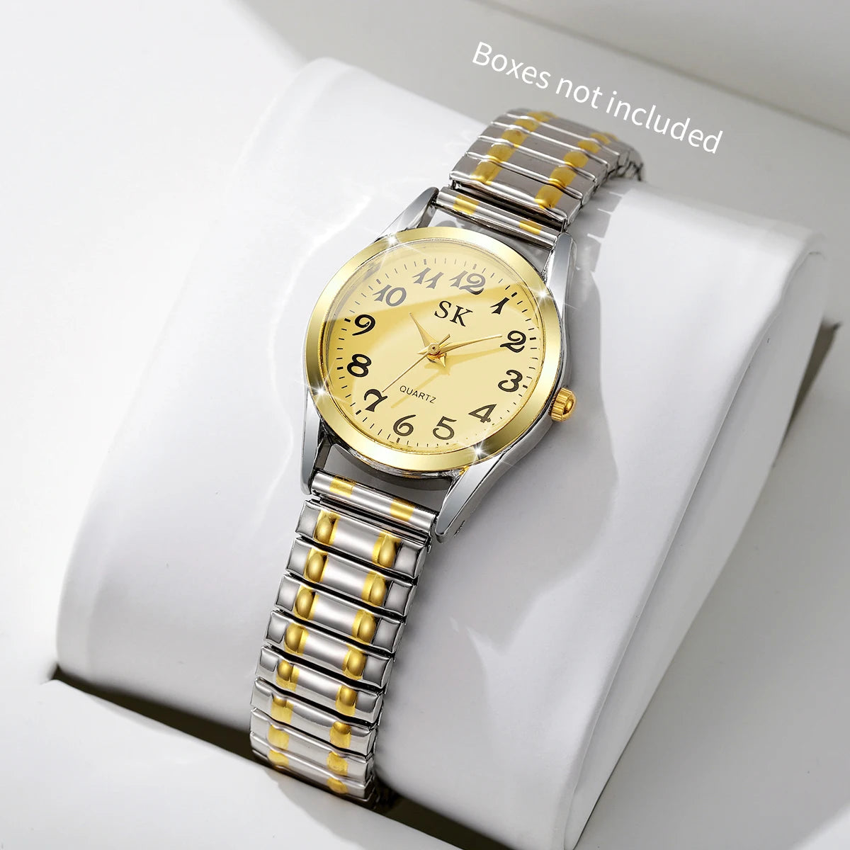 Elegant Small Dial Women Watches Fashion Elastic Strap Quartz Watch Reloj Mujer(Without Box)