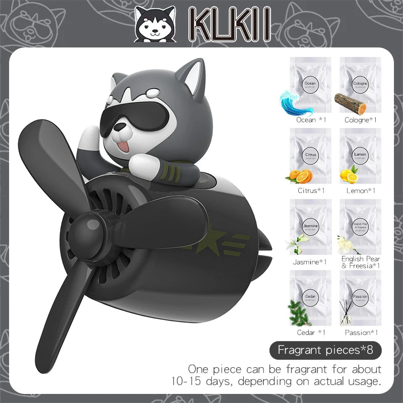 Bear pilot car air freshener flavor dog vent perfume diffuser fragrance scent auto deroration acccessories aromatherapy auto