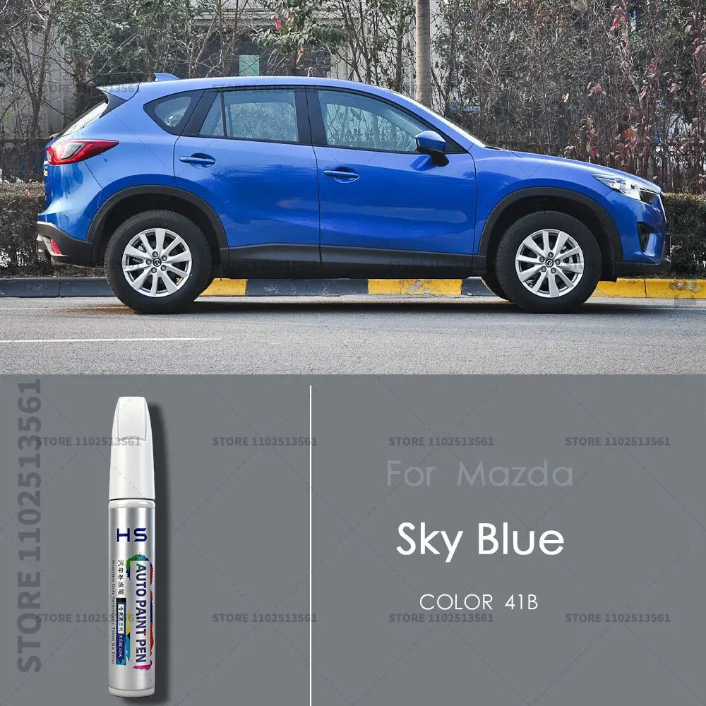 For Mazda CX3 Paint Repair Pen Touch Up Scratch Remover DIY Car Accessories White 34K Blue 42M 41B Black 16W 38A Gold Gray 46G