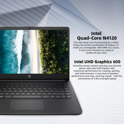 HP 14" Business Laptop,Intel Celeron N4120,16GB RAM,384GB Storage(128GB eMMC+256GB SD Card),1 Year Office 365