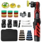 Cordless 12V Mini Car Polisher Detailing Wireless Car Polishing Machine 1/1.5/3 Inch Pads Kit For Auto Waxing