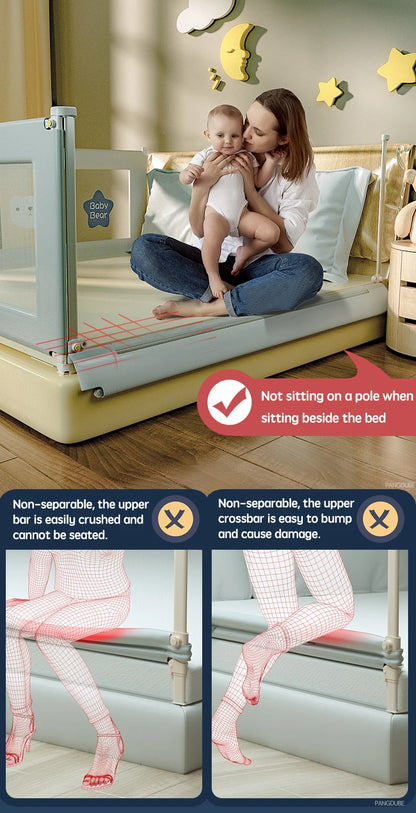 PANGDUBE 1pc Baby Safety Bed Barrier Parents Bed Guardrail for Kid Railings for Safety Bed for Children Bed Guard Bed Fence