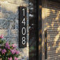 Custom Modern House Number Sign Matte Acrylic Address Digit Sign Outdoor Waterproof Plaques Large Vertical & Horizonta Door Sign