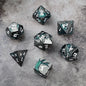 D&D Dice 7 Die Metal DND Dice Set, Weighted Metallic for Dungeons and Dragons Dice Set, Polyhedral D and D Dice Roleplaying Cube
