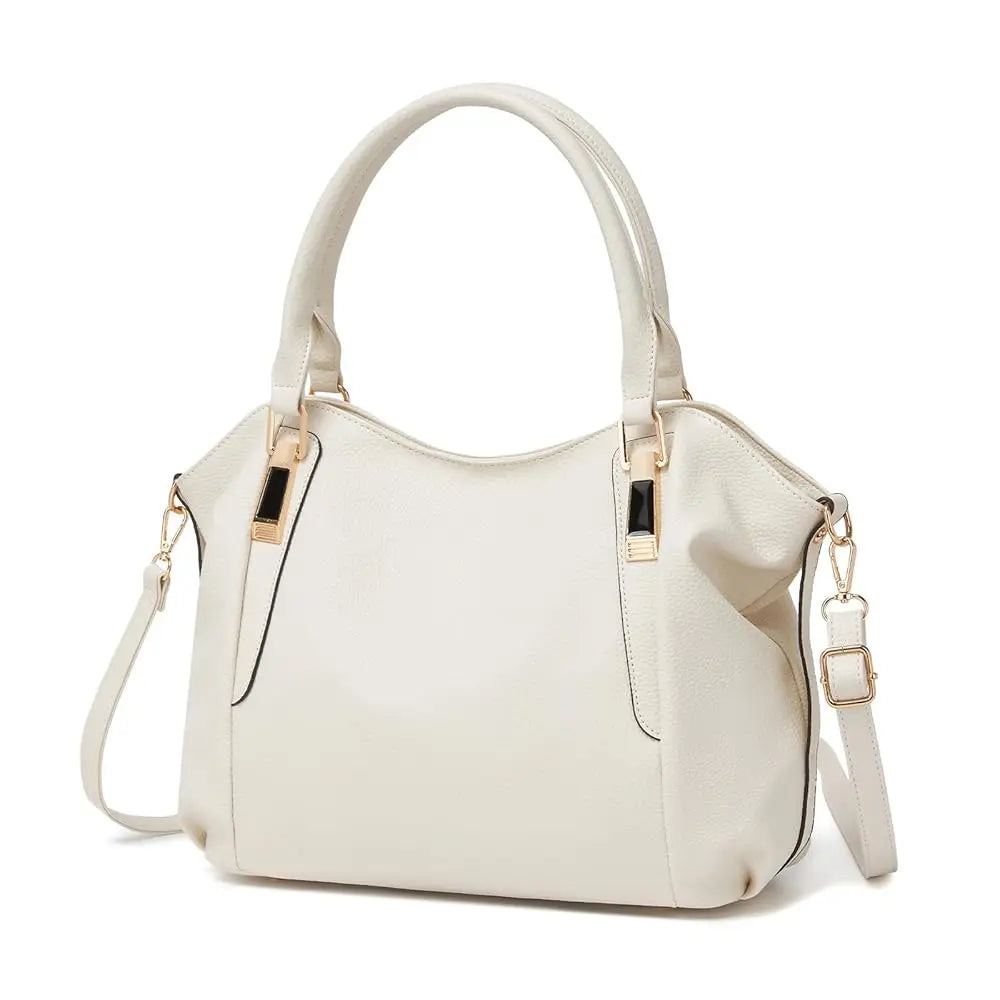 Miss Lulu WOMEN'S Big Shopper Tote Bag, Elegant handbag, Large shoulder bag for Commuting, Travel and Shopping, Practical