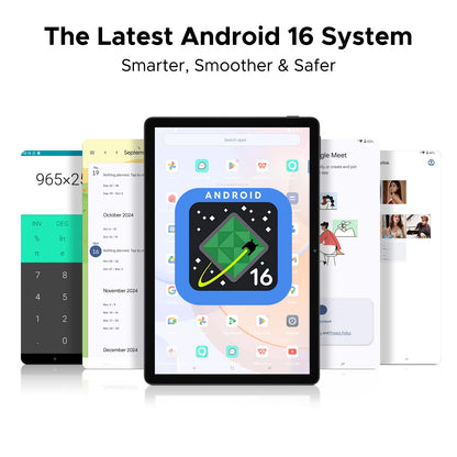 DOOGEE U11 Android 15 Tablet 11 Ultra-clear 90Hz Display 4GB RAM 128GB ROM 8580mAh Battery Dual Speaker Supports Widevine L1