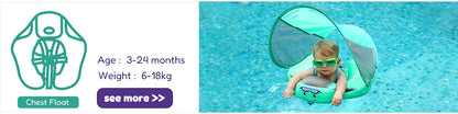 Mambobaby Float Safe Solid Core ST-Unicorn B503-143-W-Z Comfort Always: Skin-friendly Coat Baby Swimming Ring Toddler Pool Float