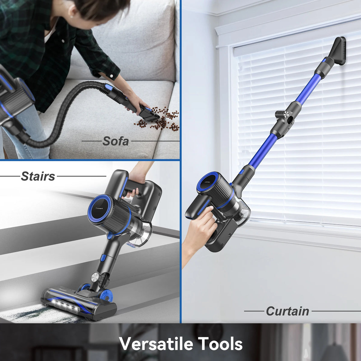 60KPa, 50min, 1L wireless vacuum cleaner for animal hair, Carpet, hard floors, N700