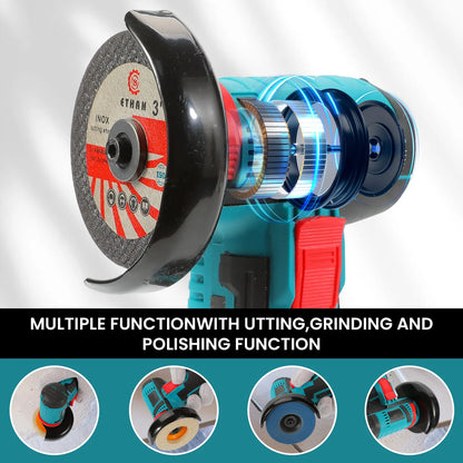 19500rpm 12V Mini Angle Grinder Grinding Cordless Machine Lithium Battery Rechargeable Grinder Cushing Power Tools
