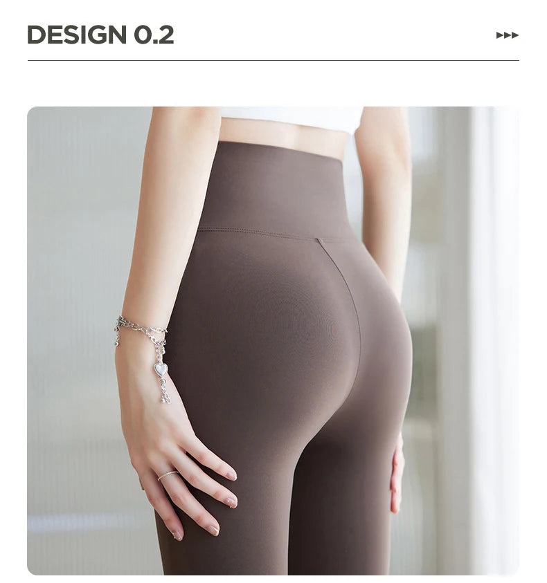 BIVIGAOS Summer Seamless Skin Feel Ultrathin Shark Leggings Women High Waist Tight Leggings Multicolor Sport Fitness Leggings