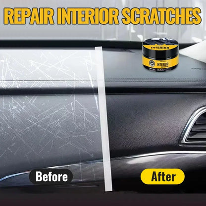 KJM Car Interior Scratch Repair Kit - Enhanced Gloss Dashboard and Plastic Repair Paste