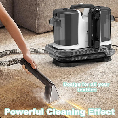 500W Portable Carpet Cleaner Machine 12Kpa Powerful Suction Multifunctional Fabric Sofa Curtain Upholstery Cleaner