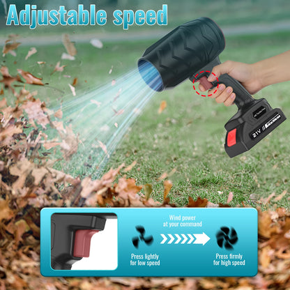 Electric Turbo Fan Blowers Dust Removal Air Blower Cordless Turbo Blower Jet Handheld Power Tools for 21V Makita Lithium Battery