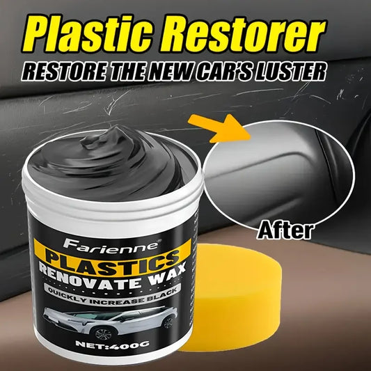 Car Plastic Parts Repair Agent - Multi-Purpose Wax Paste for Dashboard, Sofa Seats, Tires and Scratches, Scratch Repair