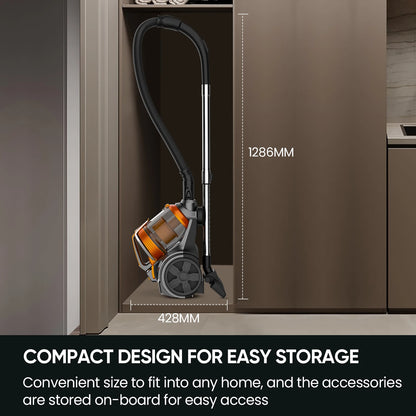 3600W Vacuum Cleaner Household Wired Vacuum Multi-Cyclonic Filtration Cordered Vacuum Hard Floors Carpets Pet Hair 15000PA