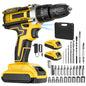 21V Cordless Impact Drill Electric Screwdriver Electric Hammer Drill Mini Wireless Hand Drill Lithium-Ion Battery Power Tools