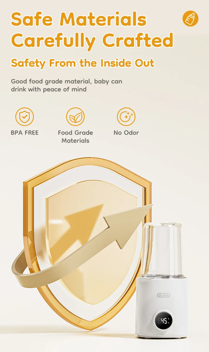MAMIJOY Multi Function Baby Bottle Warmer 36-100° Adjustable Food Heater Milk Warmer Steriliser ACcurate Temperature Control N22