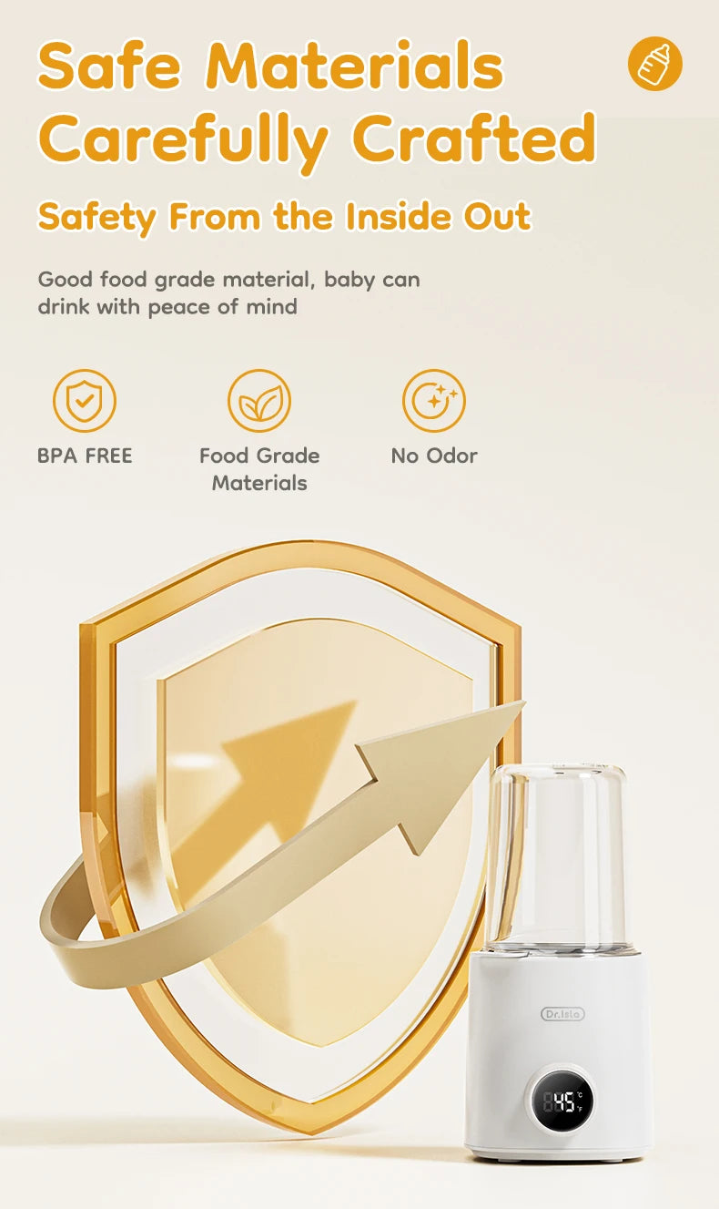 MAMIJOY Baby Bottle Warmer Multi Function 36-100° Adjustable Food Heater Milk Warmer Steriliser ACcurate Temperature Control N22
