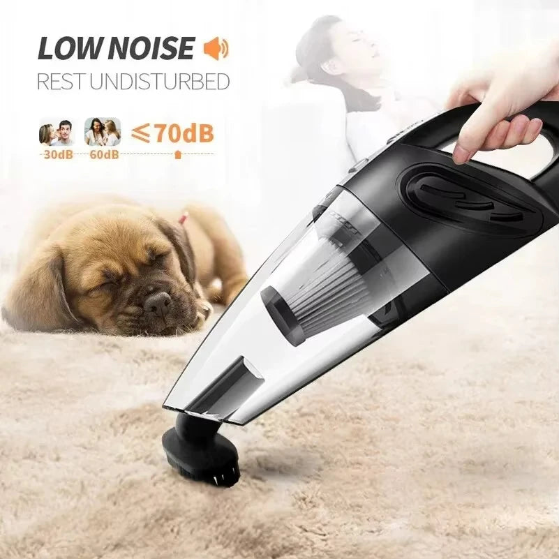 TUERBB VC01 Lightweight & Portable Vacuum Cleaner, Strong Power, USB-C Rechargeable for Car Cleaning Home Pet Hair