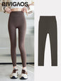 BIVIGAOS Summer Seamless Skin Feel Ultrathin Shark Leggings Women High Waist Tight Leggings Multicolor Sport Fitness Leggings